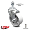 Service Caster 4 Inch Semi Steel Wheel Swivel 12mm Threaded Stem Caster SCC-TS20S414-SSS-M1215